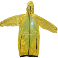 yellow rain jacket-boys nylon coat